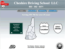 Tablet Screenshot of cheshiredriving.com